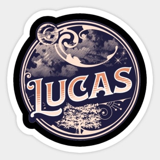 Lucas Name Tshirt Sticker